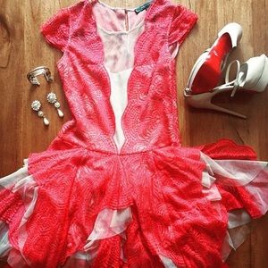 BCBG MAXAZRIA red dress